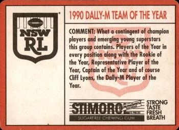 1991 Stimorol NRL #158 Dally M Team of the Year Back